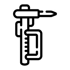 glass hammer Line Icon