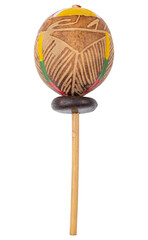 Maracas. Professional wooden rumba shakers hand percussion rattles latin musical instrument. Handmade professional music instrument. Maracas toy for kid or children. Latin America wooden instrument