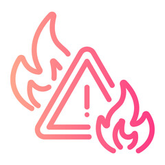 Fototapeta premium alert Line Gradient Icon