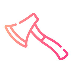 axe Line Gradient Icon