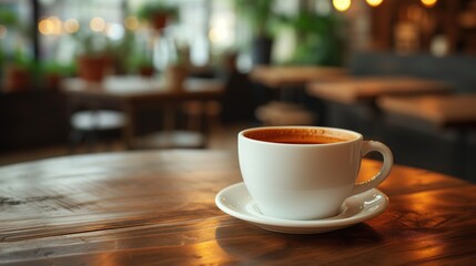 Obraz premium A cup of coffe on the table
