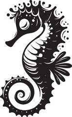 Elegant Seahorse Silhouette