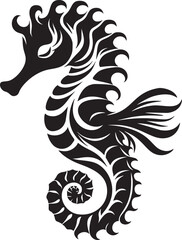 Elegant Seahorse Silhouette