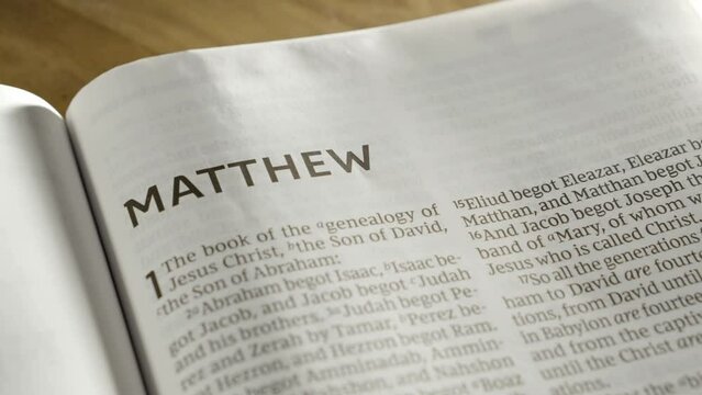 Bible - Matthew - Slide Right to Level