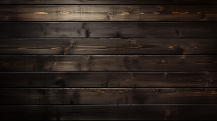 Fototapeta premium Deep Black Wood Surface: Textured Darkness