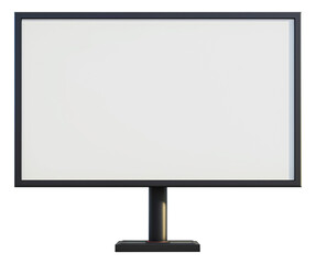 Naklejka premium Blank signage stand isolated. Empty outdoor signage mock up.