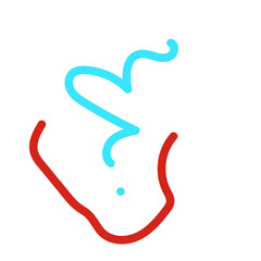 Obraz premium Squiggly Colorful lines Vectors 