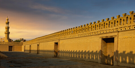 The outermost wall of Ibn Tulun Masjid