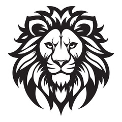 ferocious lion iconic logo vector illustration
