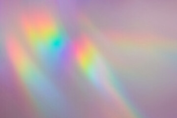 Obraz premium Abstract blurred rainbow background, light refraction