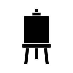 Obraz premium Easel stand for art class pixel perfect linear ui icon color editable