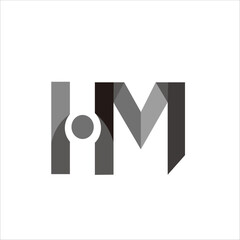Print HM logo design for your brand and company name