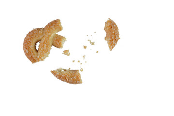 Butter cookies isolated transparent