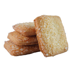 Butter cookies isolated transparent