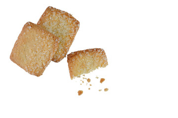 Butter cookies isolated transparent