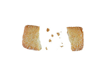 Butter cookies isolated transparent