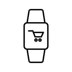 Trolley icon vector color editable