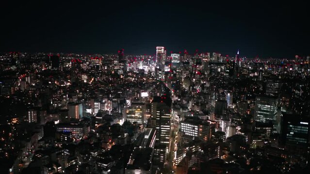 Japan/Tokyo, night cityscape, city light, buildings, night Tokyo, urban city, downtown, 