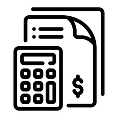 accounting Line Icon