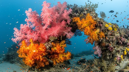 Fototapeta na wymiar Underwater Coral Arch