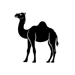 Asian Camel Logo Monochrome Design Style