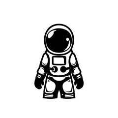 Obraz na płótnie Canvas Astronaut Design Logo Monochrome Design Style