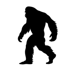 Obraz na płótnie Canvas Bigfoot Logo Monochrome Design Style