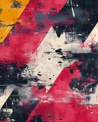 closeup red white arrow ash energetic brush strokes abstract black leather park lightning bolts designers republic electric graffiti throws