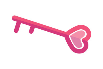 Love Key Happy Valentine Day Sticker