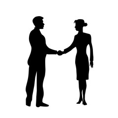 Business people shaking hands