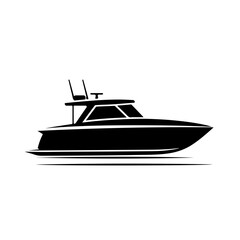 Cabin Cruiser Logo Monochrome Design Style