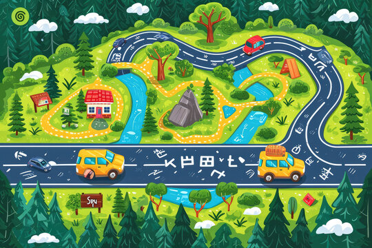 Plan interactive road trip games like "I Spy" or a family trivia game