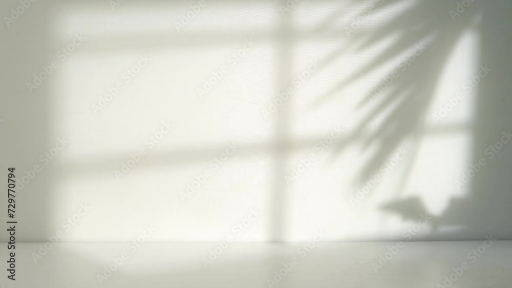 Poster empty room with window shadow
