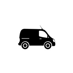 Fototapeta na wymiar Car Van Logo Monochrome Design Style