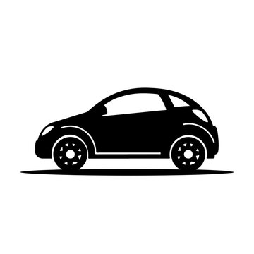 Car Starter Logo Monochrome Design Style