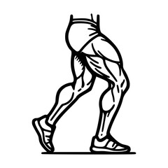 Fototapeta premium Fitness And Gym Icon