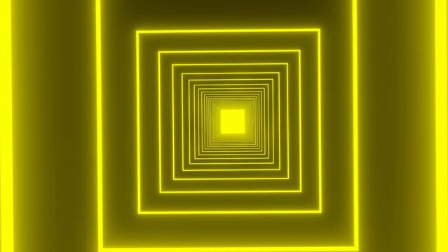 Futuristic Neon Laser infinite tunnel. neon light abstract background