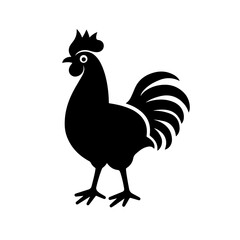 Cock a doodle doo Logo Monochrome Design Style