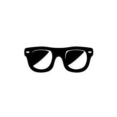 Cool Glasses Logo Monochrome Design Style