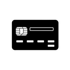 Credit Card Template Logo Monochrome Design Style