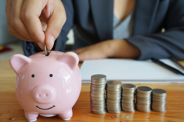 Saving money wealth and financial concept.