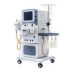 Anesthesia machine, transparent background, isolated image, generative AI