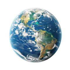 planet earth from space, highly detailed, ultra realistic, on transparency background PNG