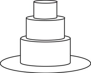 Three Tier Cake for Celebrations