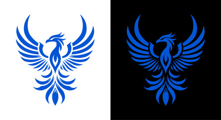 phoenix logo - blue - artwork 3