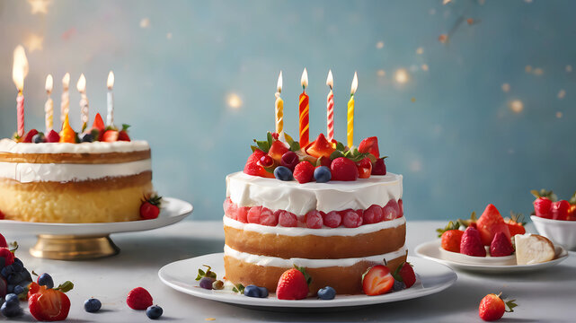 Birthday cakes, pastries design