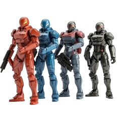 Naklejka premium Action Figures PNG Cutout, Generative AI