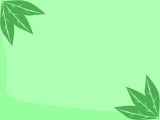 green and leaf color background illustration