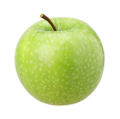 green apple isolated, fresh green apple, transparent PNG, PNG format, single