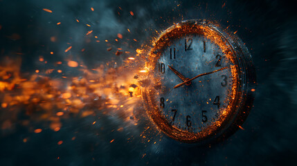 Time is running out - obrazy, fototapety, plakaty